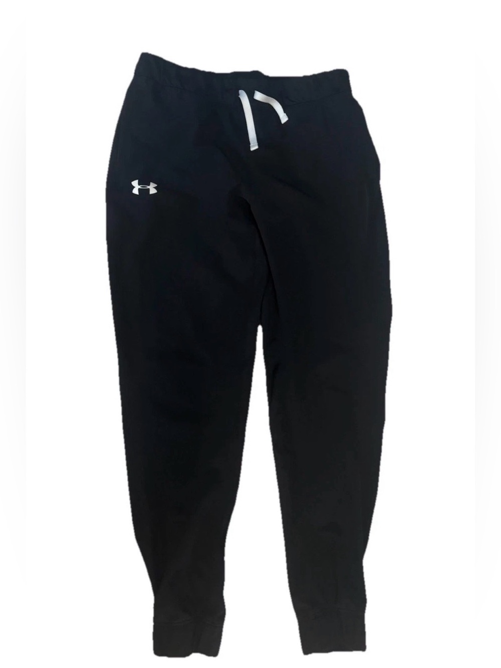 Under Armour Youth XL Black Athletic Sweat Pants Boys Tapered Style 1317556
